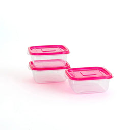 Set Lunchboxen Quid Refresh 3 Onderdelen Fuchsia Plastic