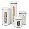 Blik Quttin Staal Glas Wit 1,5 L 10 x 10 x 22,8 cm (12 Stuks)