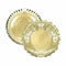 Snackdienblad Algon Rond Gouden 30 x 30 x 1,5 cm (48 Stuks)