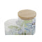 Tin DKD Home Decor Blauw Wit Groen Natuurlijk Siliconen Bamboe Borosilicaatglas 700 ml 10 x 10 x...