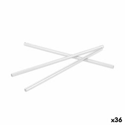 Herbruikbare Rietjes Algon Transparant Plastic 36 Stuks 22 cm 6 mm