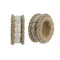 Servetring DKD Home Decor Natuurlijk Jute Hars Aluminium 6 x 3 x 6 cm 4 Onderdelen