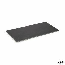 Snackdienblad Zwart Raad van bestuur 30 x 0,651 x 15 cm (24 Stuks)