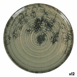 Eetbord La Mediterránea Aspe Groen Ø 26 x 2,5 cm (12 Stuks)