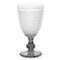Fluitglas Diamant Transparant Antraciet Glas 256 ml (6 Stuks)