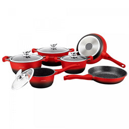 Slowcooker Royalty Line BS1010M 10 Onderdelen 3 Onderdelen Rood