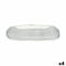 Serveerschaal Oasis Transparant Glas 24 x 3,5 x 37,5 cm (4 Stuks)