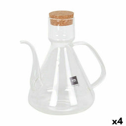 Flesje La Mediterránea Bell 1 L Siliconen Borosilicaatglas (4 Stuks)