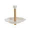 Fruitschaal DKD Home Decor Wit Natuurlijk Bamboe Porselein 25 x 25 x 34 cm