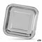 Bordenset Algon Zilverkleurig Wegwerp Karton Vierkant 23 x 23 x 1,5 cm (36 Stuks)