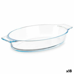 Serveerschaal Vivalto T7-08 Transparant Borosilicaatglas 800 ml 27 x 4,5 x 15,8 cm Met handvatten...