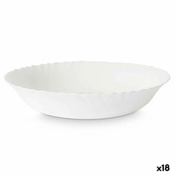 Saladekom Wit Glas 27,5 x 5,5 x 27,5 cm (18 Stuks)