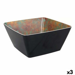 Saladekom Viejo Valle Goji Melamine Zwart 25 x 25 x 12 cm (3 Stuks)