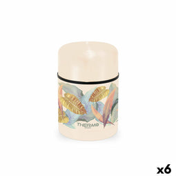 Thermos voor voedsel ThermoSport Lakens Beige 600 ml (6 Stuks)