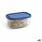 Lunchbox Borgonovo Blauw Rechthoekig 400 ml 13,5 x 9,5 x 6,5 cm (12 Stuks)