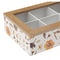 Box for Infusions Versa Bloemblaadjes Hout 17 x 7 x 24 cm