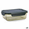 Hermetische Lunchtrommel Bidasoa Infinity Rechthoekig 1,5 L Geel Glas (12 Stuks)