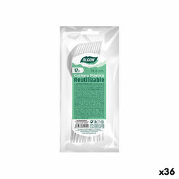 Set Lepels Algon Herbruikbaar Wit 36 Stuks 16,6 cm