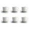 Set van koffiekopjes Quid 001442 (12 pcs) Transparant Keramisch 6 Onderdelen 220 ml