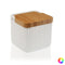 Zoutvaatje met deksel (11,5 x 11,5 x 11,5 cm) Kleur Wit