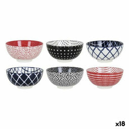 Kom La Mediterránea Hana Porselein (18 Stuks) (ø 15,5 x 7,7 cm)