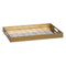 Snackdienblad Gouden PVC Kristal 45 x 31 x 4,2 cm (2 Stuks)