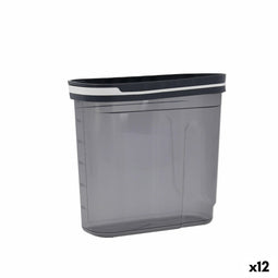 Tin Quid City Met deksel Dispenser 1,8 L Grijs Plastic (12 Stuks)
