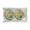 Covers Bormioli Rocco Quattro Stagioni Gouden 2 Stuks Metaal (Ø 86 mm)