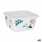 Vierkante Lunchtrommel met Deksel La Mediterránea Alba Melamine 13 x 13 x 6,5 cm (18 Stuks)