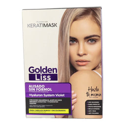 Haarstijlbehandeling Placenta Life Keratimask Golden Liss 3 Onderdelen
