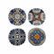 Onderzetters DKD Home Decor Tegel 10,8 x 10,8 x 0,7 cm