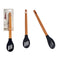 Lepel Zwart Siliconen beukenhout 6 x 1,8 x 30,5 cm (48 Stuks)
