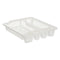 Afdruiprek voor Keukengootsteen 46 x 8 x 37,5 cm Wit Plastic (12 Stuks)