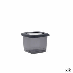 Tin Quid City Met deksel 550 ml Grijs Plastic (12 Stuks)