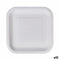 Bordenset Algon Wegwerp Wit Karton Vierkant 23 cm (10 Stuks)