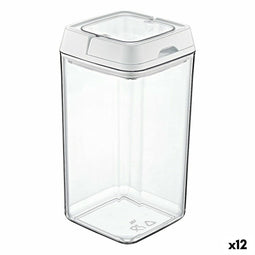 Blik Quttin Hermetisch afgesloten 1,5 L 11 x 11 x 20 cm (12 Stuks)