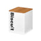 Koekjes- en gebaksdoos Wit Metaal 13,7 x 16,5 x 14 cm (6 Stuks)