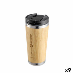 Thermische Beker met Deksel ThermoSport 450 ml (9 Stuks)
