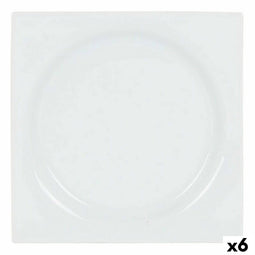 Dessertgerecht Inde Zen Porselein Wit 18 x 18 x 2,5 cm (6 Stuks)
