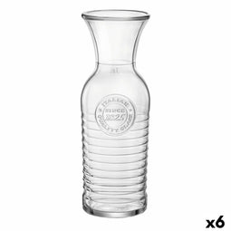 Fles Bormioli Rocco Officina Transparant Glas (1 L) (6 Stuks)