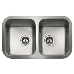 Wastafel met Twee Spoelbakken Teka inox bajo encimera