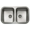 Wastafel met Twee Spoelbakken Teka inox bajo encimera