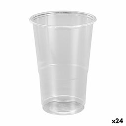 Set van herbruikbare glazen Algon Transparant 50 Onderdelen 300 ml (24 Stuks)