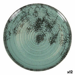Eetbord La Mediterránea Aspe Turkoois Ø 26 x 2,5 cm (12 Stuks)