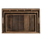 Snackdienblad 48 x 32 x 6 cm Natuurlijk Sparrenhout 3 Onderdelen