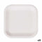 Bordenset Algon Wegwerp Wit Karton Vierkant 26 cm (15 Stuks)