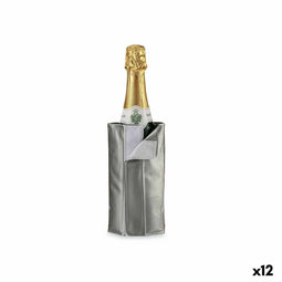 Wijnfleskoeler Grijs PVC 18,5 x 2,5 x 8,5 cm (12 Stuks)