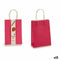 Set tassen Roze Papier 8 x 31 x 15 cm (12 Stuks)