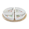 Set voor voorgerechtjes DKD Home Decor Wit Multicolour Natuurlijk Bamboe Keramiek Tropisch 21,5 x...