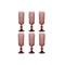 Set van bekers Home ESPRIT Roze Kristal 150 ml (6 Stuks)